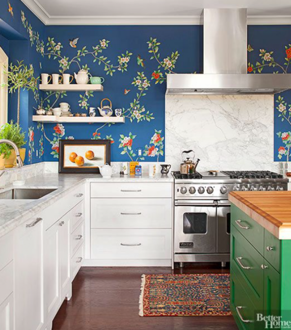 Wallpaper motif bunga